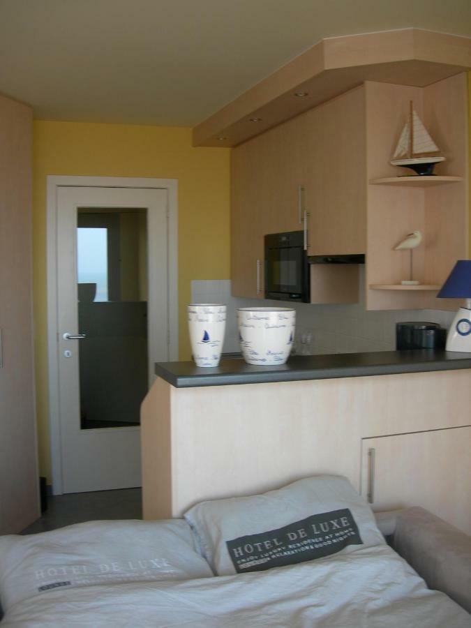 Studio Apartment 'De Strandwandeling' With Frontal Sea View Near オステンド エクステリア 写真
